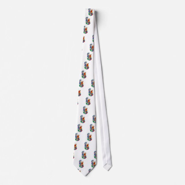 bright parrot tie (Front)