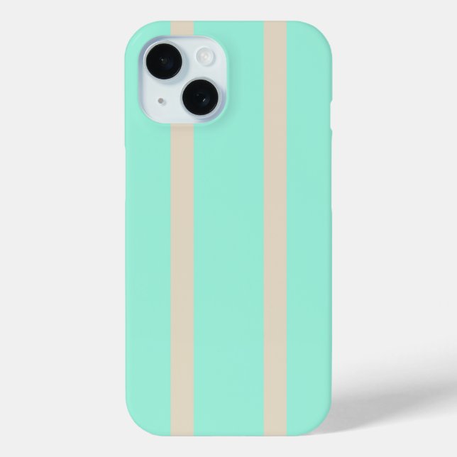 Bright pastel blue and grey striped lines Case-Mate iPhone case (Back)