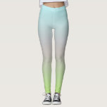 Bright Pastel Colours Gradient Blue Pink Green Leggings<br><div class="desc">Modern bright blue,  pink,  green digital art gradient.
Design for your leggings and more.</div>