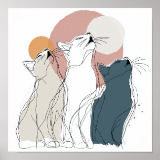 Bright Pastel Flower Semi-Gloss Poster