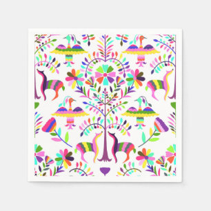 Bright Pastel Otomi Cocktail Napkins