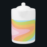 Bright pastel rainbow swirl<br><div class="desc">Pastel rainbow squiggle perfect for a modern fun style</div>