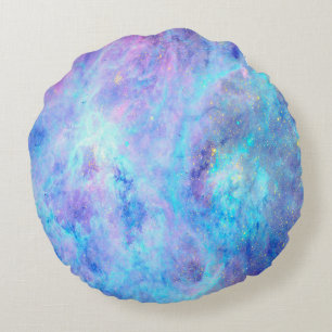 Bright Pastel Tarantula Nebula Round Pillow