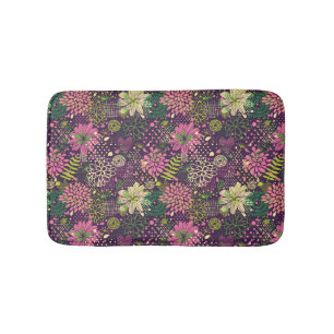 Bright pattern bath mat