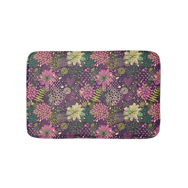 Bright pattern bath mat (Front)