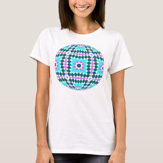 bright pattern gazing ball T-Shirt (Front)