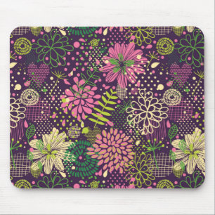 Bright pattern mouse mat