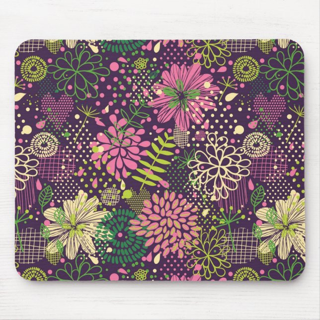 Bright pattern mouse mat (Front)