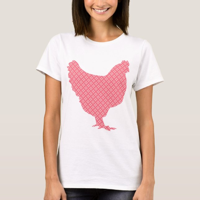 Bright patterned chicken T-Shirt (Front)