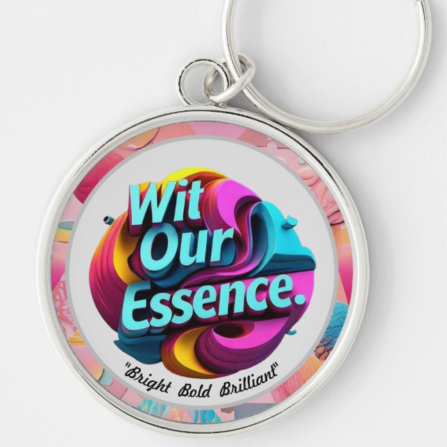 "Bright Patterns" Key Ring (Front)