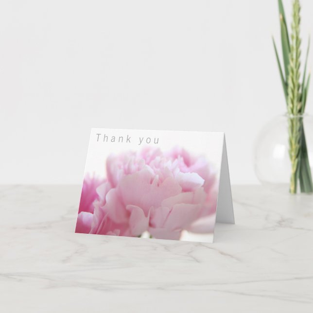 Bright peonies thank you card (Front)
