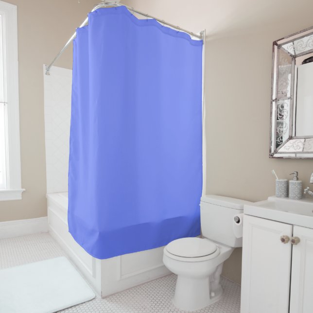 Bright Periwinkle Shower Curtain (In Situ)