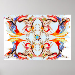 Bright Perspective Contemporary Art Poster