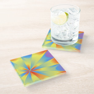 Bright Perspective Glass Coaster