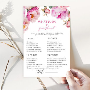 Bright petals peony what's on your phone game