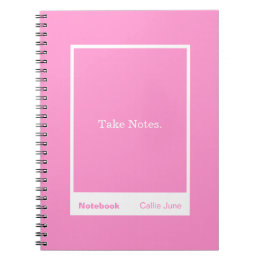 Bright Pink Block Quote Classic Notebook