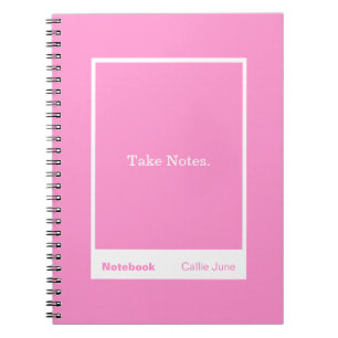 Bright Pink Block Quote Classic Notebook