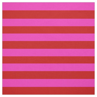Bright pink, bright red stipe, stripes fabric