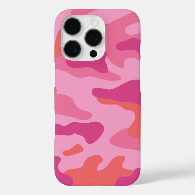 Bright Pink Camo Pattern Case-Mate iPhone Case (Back)