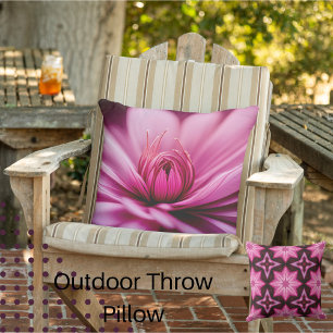 Bright Pink Dahlia, Floral,  Cushion