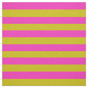 Bright pink, dark gold stipe, stripes fabric