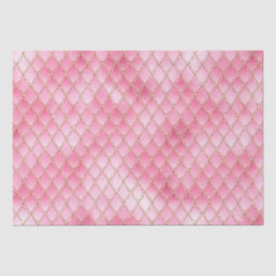 Bright Pink Dragon Scales Tissue Paper
