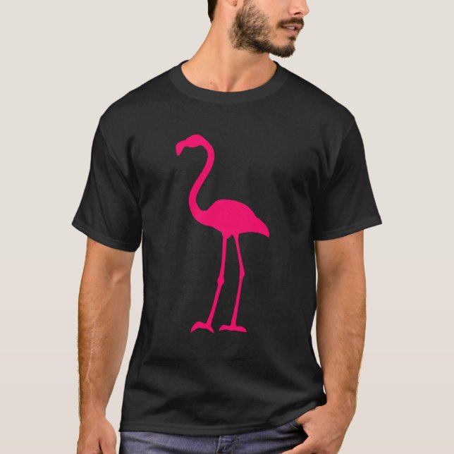 Bright Pink Flamingo T-Shirt (Front)
