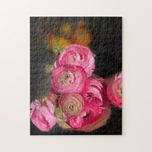 Bright Pink flowers Jigsaw Puzzle