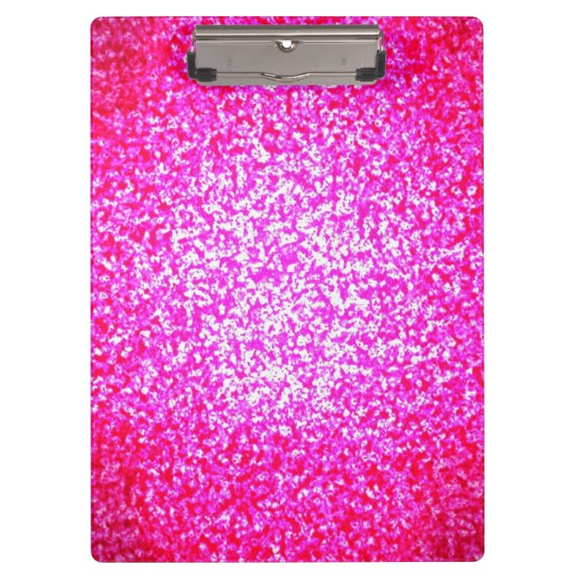 Bright pink glitter clipboard (Front)