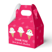 Bright Pink Ice Cream Cone Birthday Party