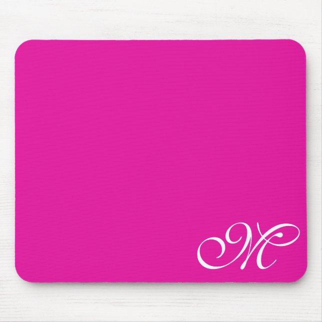 Bright Pink or Choose Your Colour Mouse Mat (Front)