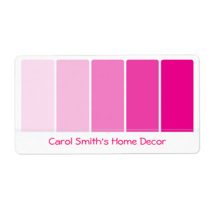 Bright Pink Paint Samples