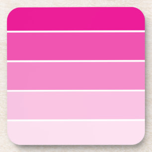 Bright Pink Paint Samples Coaster