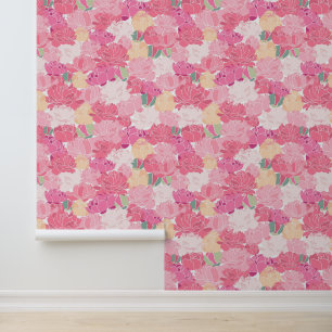 Bright Pink Peonies Wallpaper