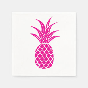 Bright Pink Pineapple Napkin