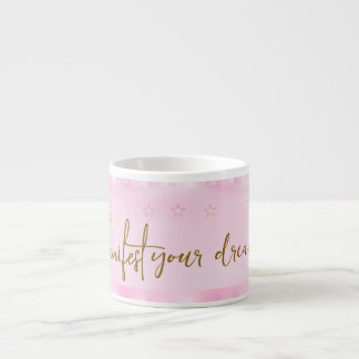 bright pink porcelain espresso cup