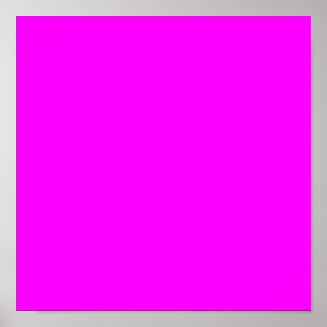 Bright Pink Purple Poster (Front)