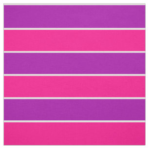Bright Pink Purple Wide Stripes Striped Pattern Fabric