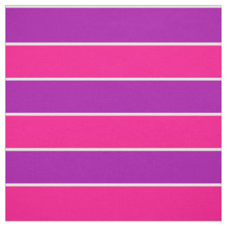 Bright Pink Purple Wide Stripes Striped Pattern Fabric