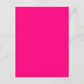 Bright Pink Rose hex code FF007F Postcard