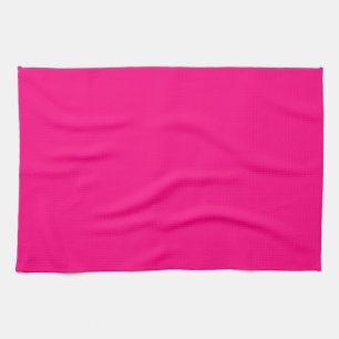 Bright Pink Rose hex code FF007F Tea Towel