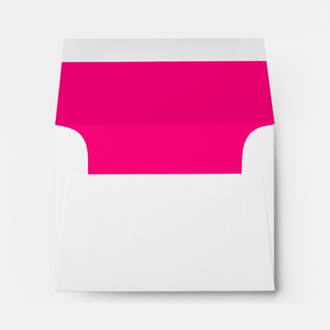 Bright Pink RSVP Wedding Response B12 Envelope (Back (Bottom))