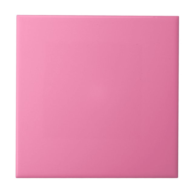 Bright Pink Solid Colour Tile (Front)