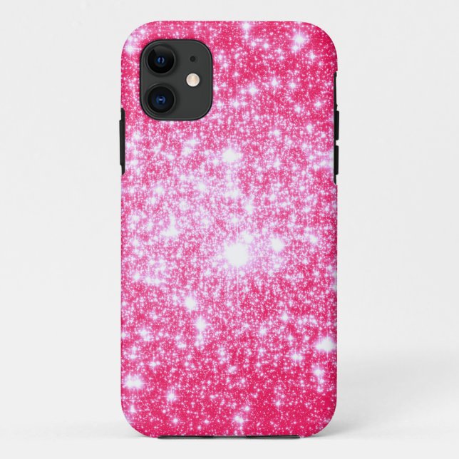 Bright Pink Stars Case-Mate iPhone Case (Back)