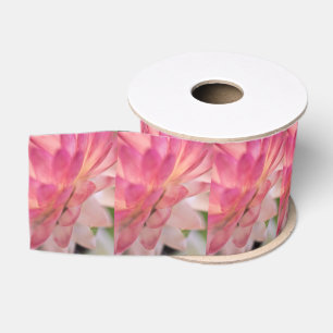 Bright Pink Strawflower Grosgrain Ribbon
