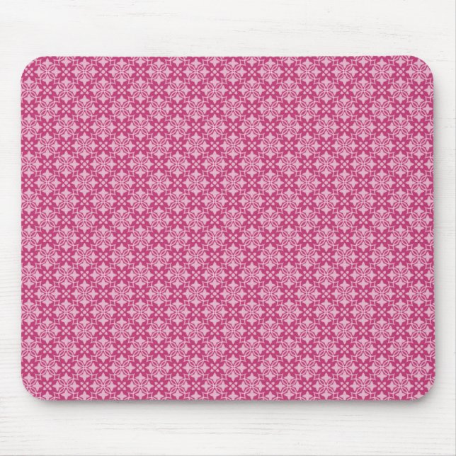 Bright Pink Stylishly Chic Mousepad (Front)