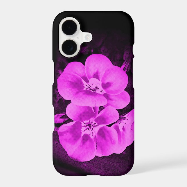 Bright Pink Tropical Flowers (Back)