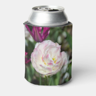 Bright pink tulips on a sunny day  can cooler