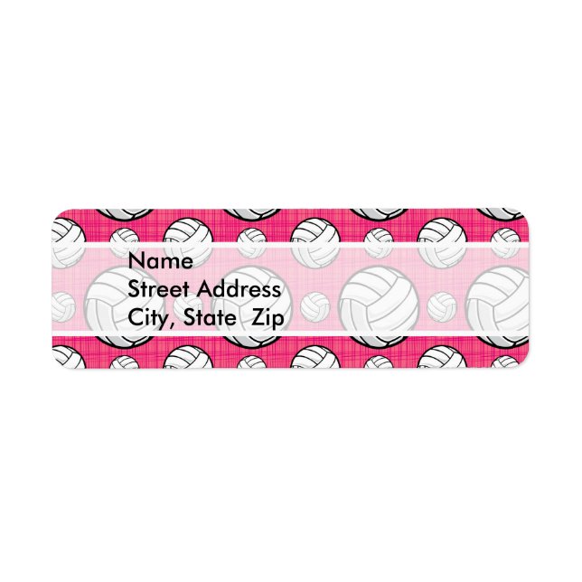 Bright Pink Volleyball Pattern (Front)