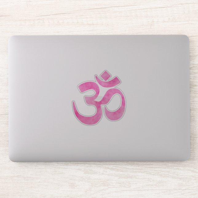 Bright Pink Watercolor Om Symbol (Computer)